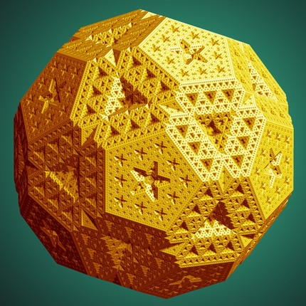 Jos Leys - Un ballon de foot fractal (http://images.math.cnrs.fr)