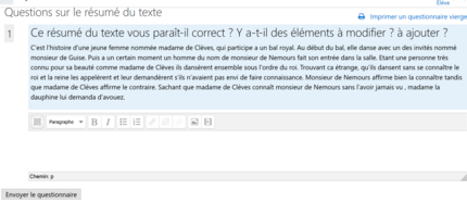 Exercice sur le r&eacute;sum&eacute;