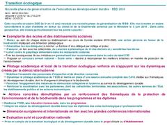 Synthèse de la circulaire